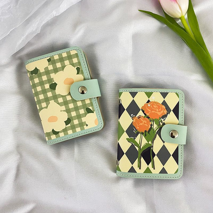 Floral Print Zippered Cardholder Stornfield