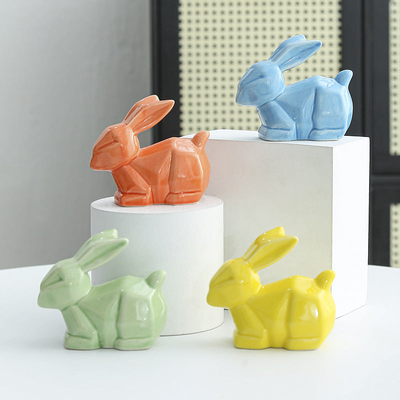Decorative Ceramic Bunny Sculpture Stornfeild