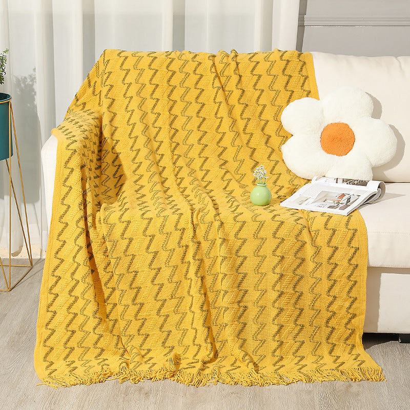 Women's Decorative Zigzag Knit Blanket Stornfield