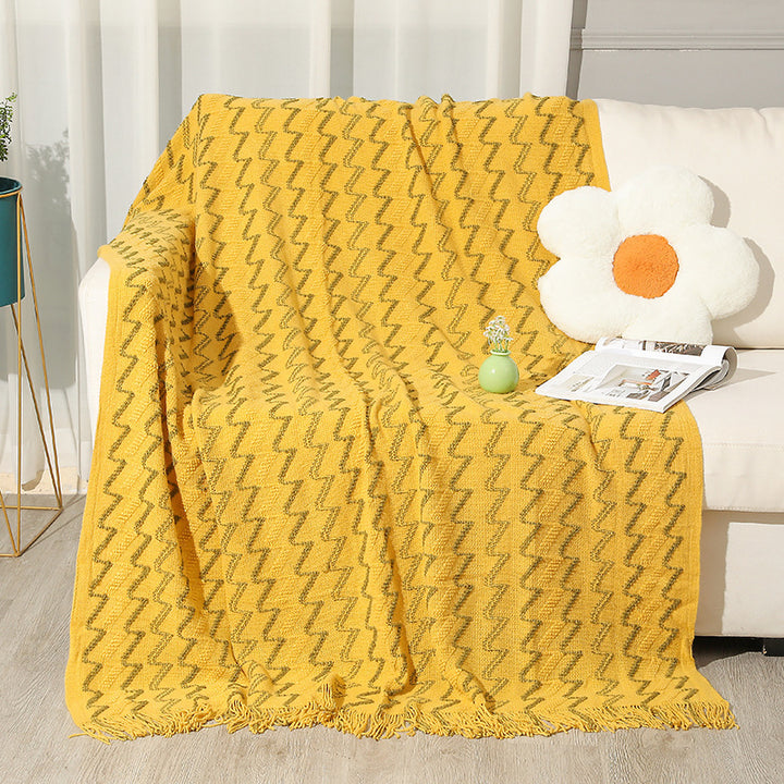 Women's Decorative Zigzag Knit Blanket Stornfield