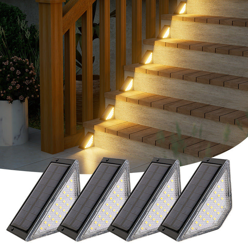 Triangular Solar Powered LED Corner Step Light Stornfield