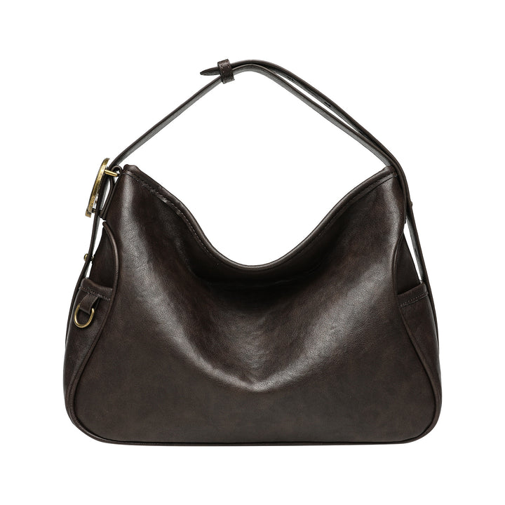 Chic Slouchy Leather Hobo Handbag