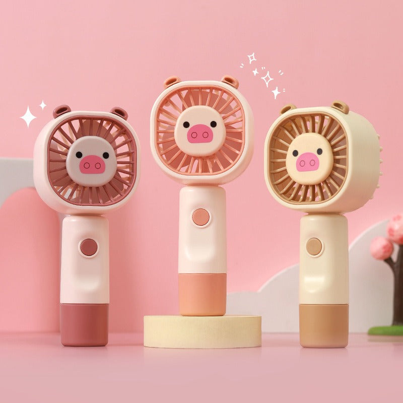 Unisex Portable Hand Fan in Cute Bear Pattern Stornfield