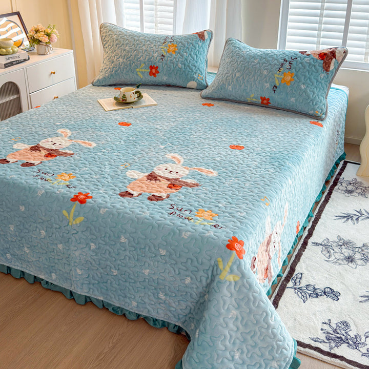 Playful Cartoon-Themed Bedspread Set