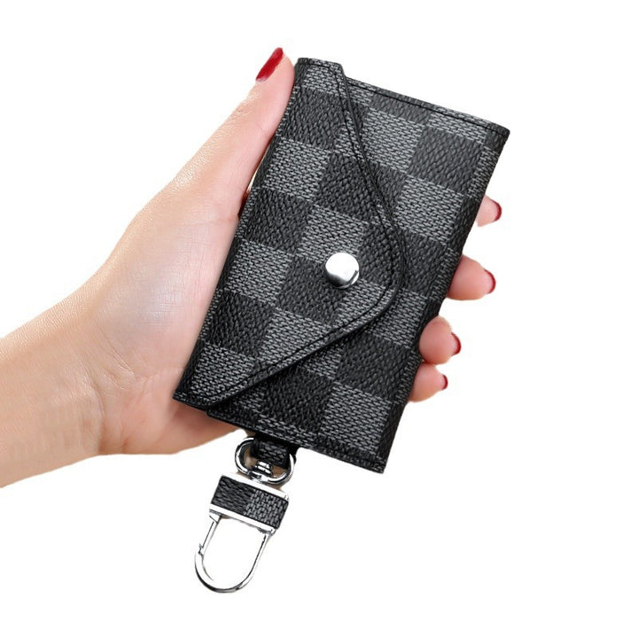 Checkered Pattern Keychain Wallet Stornfield