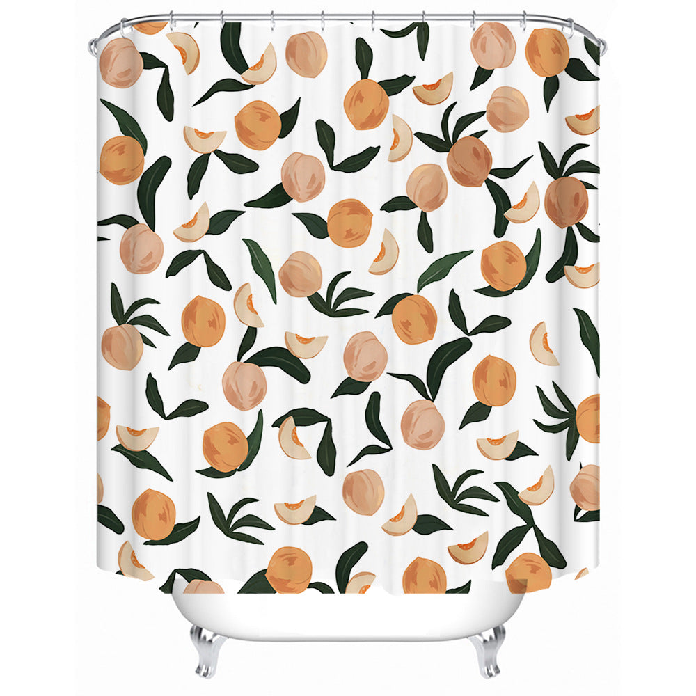 Colorful Citrus Print Shower Curtain Stornfield