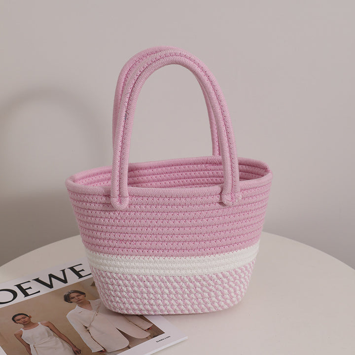 Fashionable Handbag Made of Braided Textile Stornfield