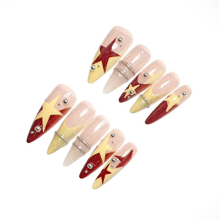 Artistic Press-On Nail Set