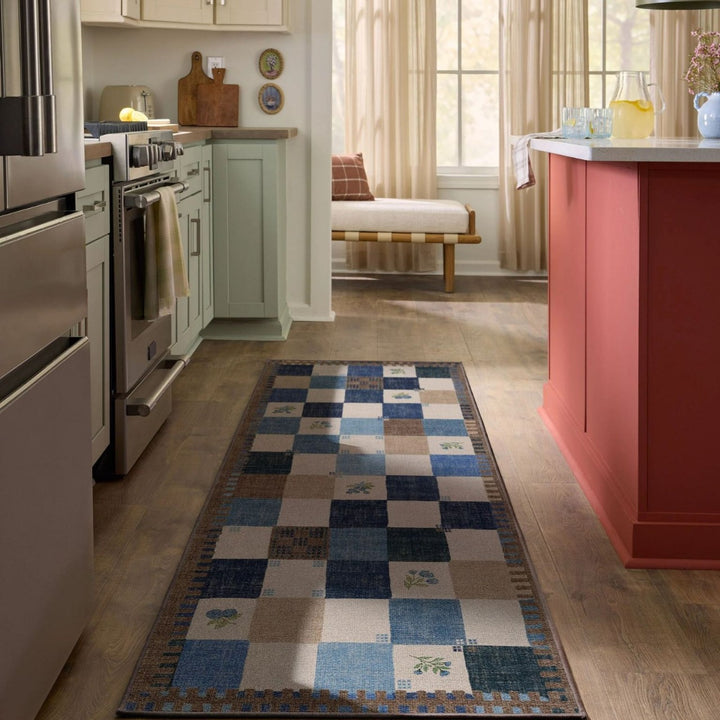 Contemporary Geometric Kitchen Runner