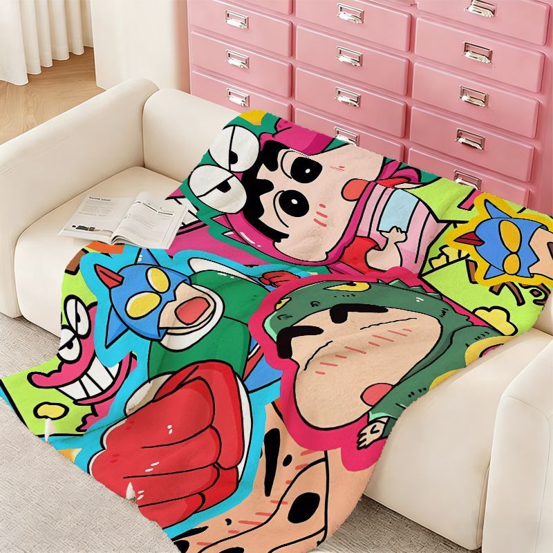 Cartoon Character Fleece Throw Blanket