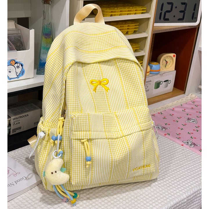 Cute Checked Patterned School Backpack Stornfield