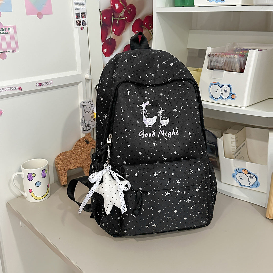 Star-Embellished Casual Backpack Stornfield 1791205643