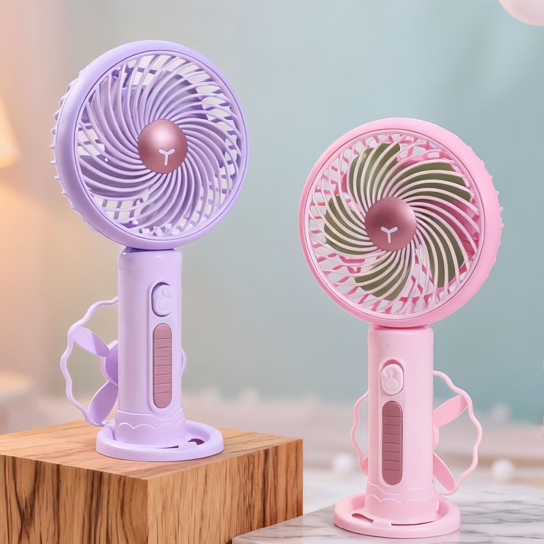 Ladies Portable Mini Handheld Fan with Flexible Tilt Adjustment Stornfield