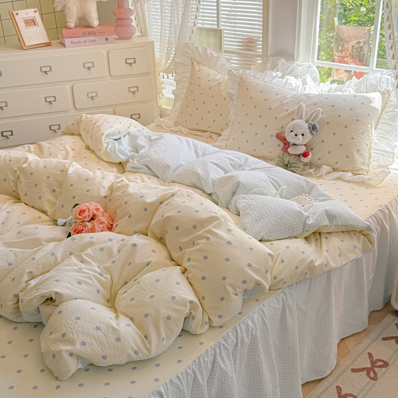 Soft Cotton Patchwork Quilt Set