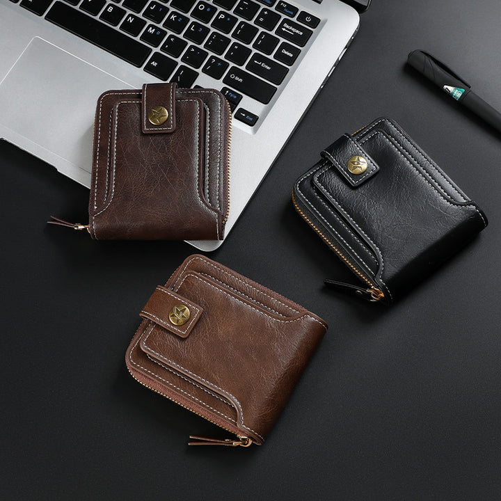 Bi-Fold Zip Wallet with Card Slots Stornfield