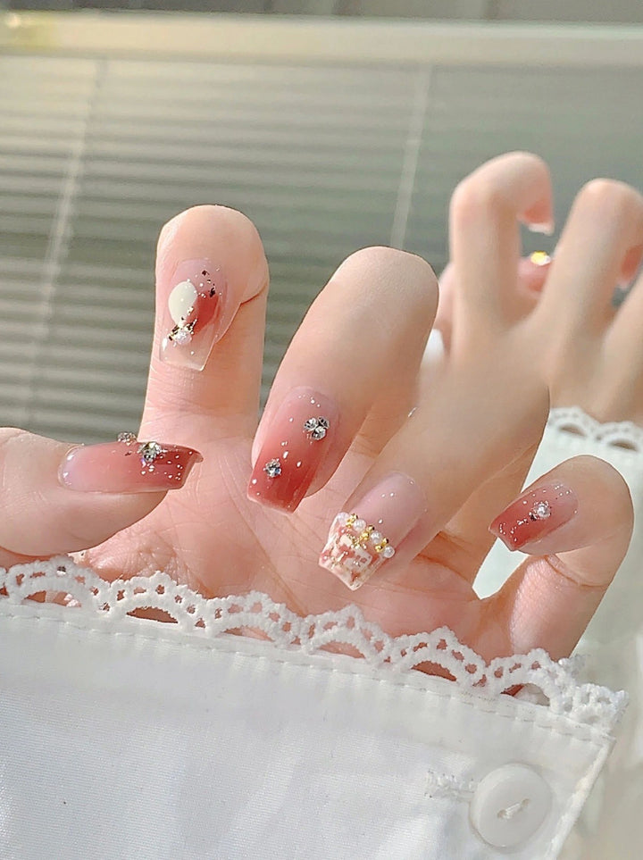 Glitter Ombre Press-On Nails Stornfield