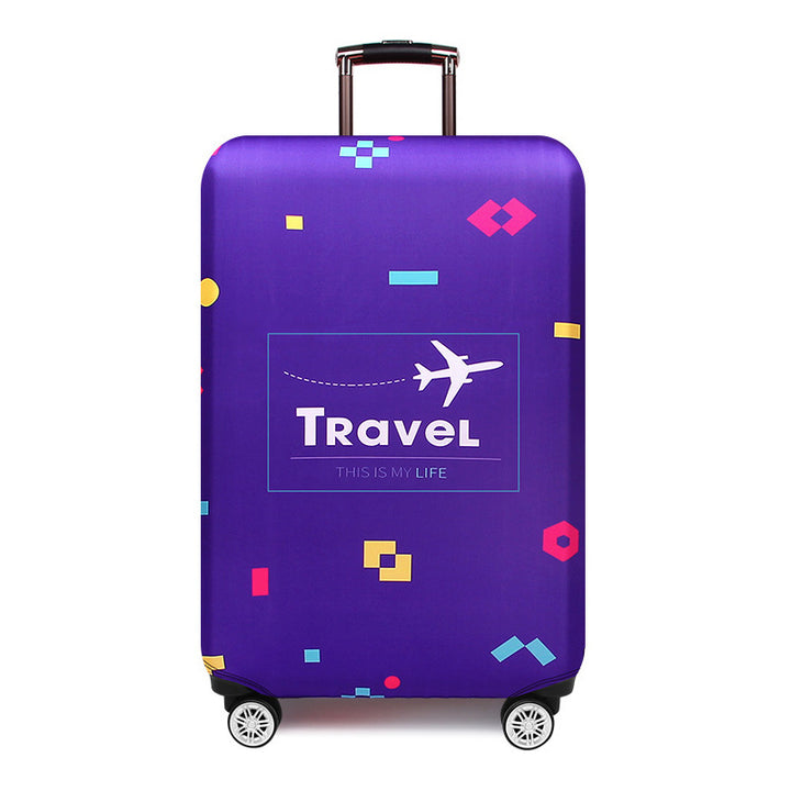 Women's hard-shell suitcase with colorful graphic design Stornfield