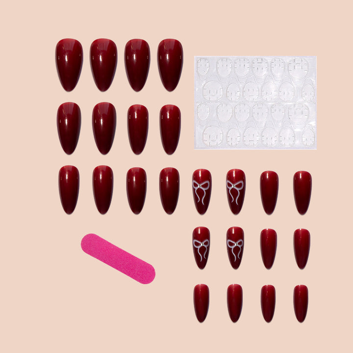 Acrylic nail set with elegant arch design Stornfield