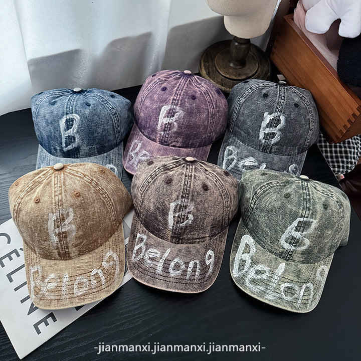 Women's Distressed Denim Adjustable Baseball Cap Stornfield
