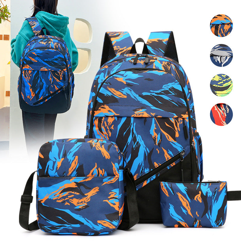 Fashionable backpack set with multiple compartments Stornfield