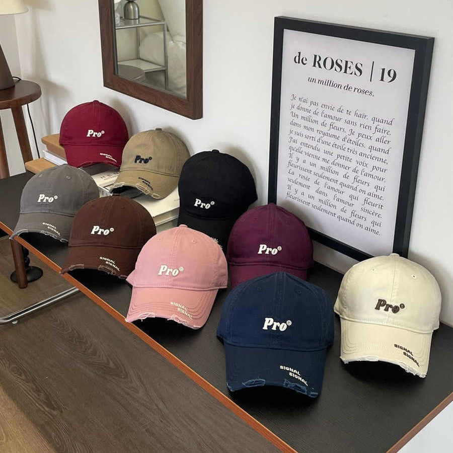 Women's Casual Distressed Embroidered Baseball Cap Stornfield
