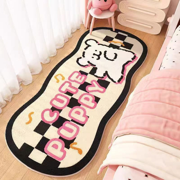 Cartoon Dog-Shaped Decorative Area Rug for Home