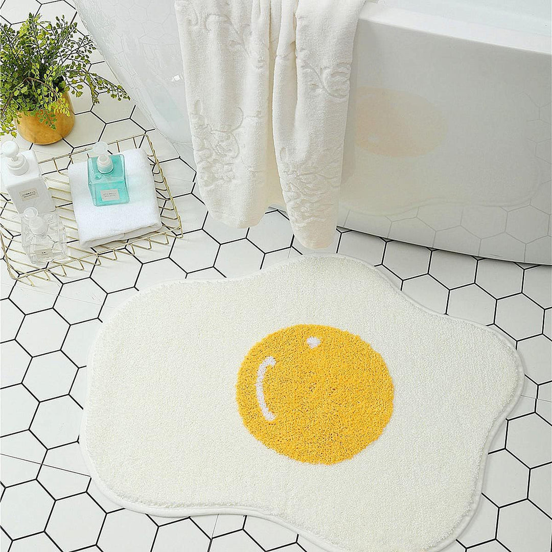 Lemon Slice Shape Bath Mat Stornfield