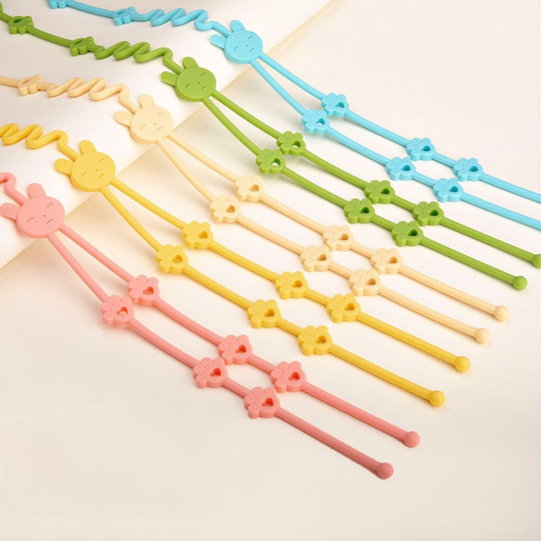 Decorative Flexible Floral Bear Motif Plastic Headband