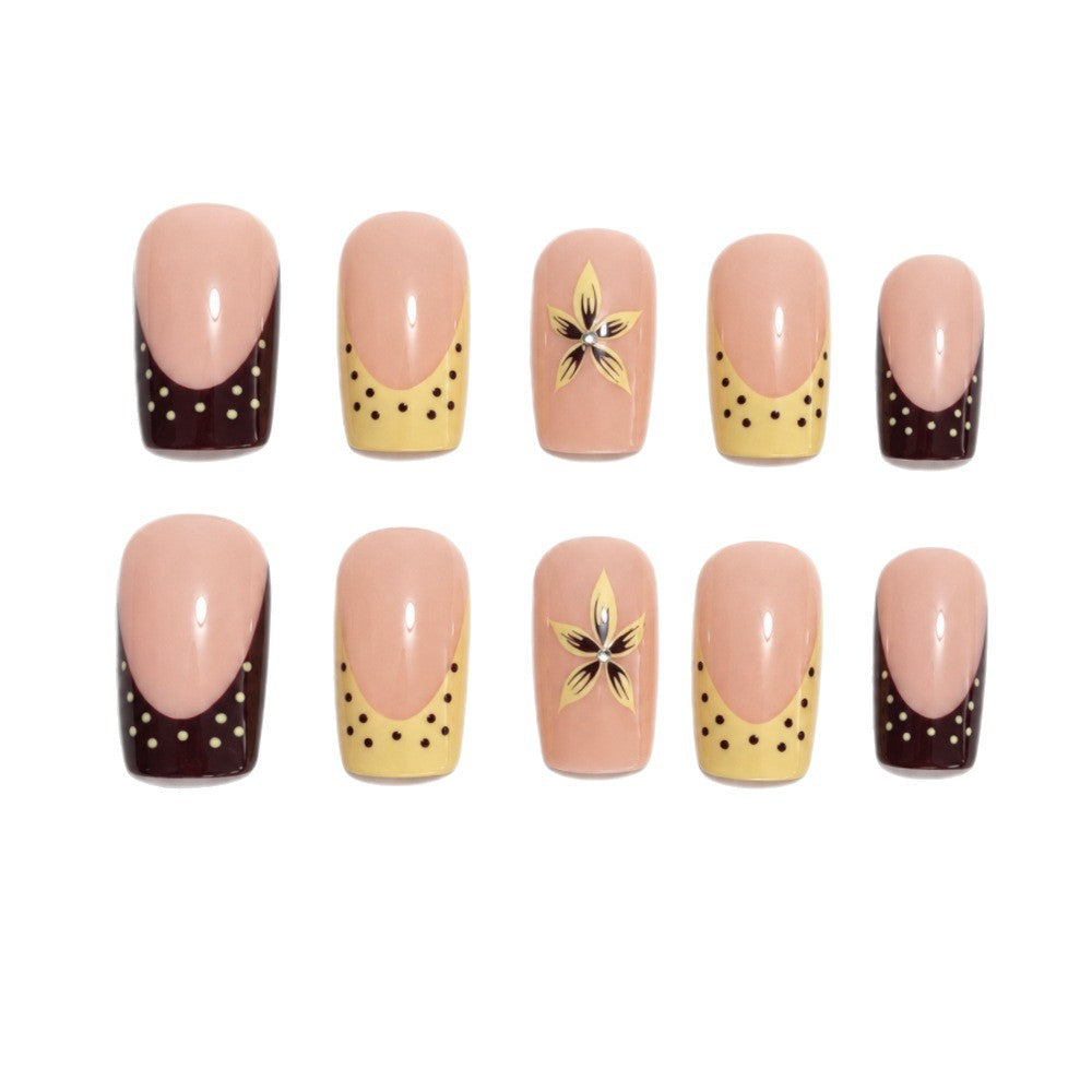 Decorative Floral Nail Art Extensions