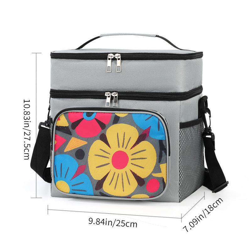 Insulated Floral Lunch Cooler Bag Stornfield