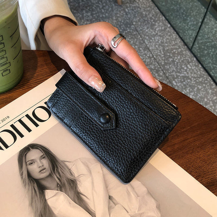Compact Leather Zip Cardholder Stornfield