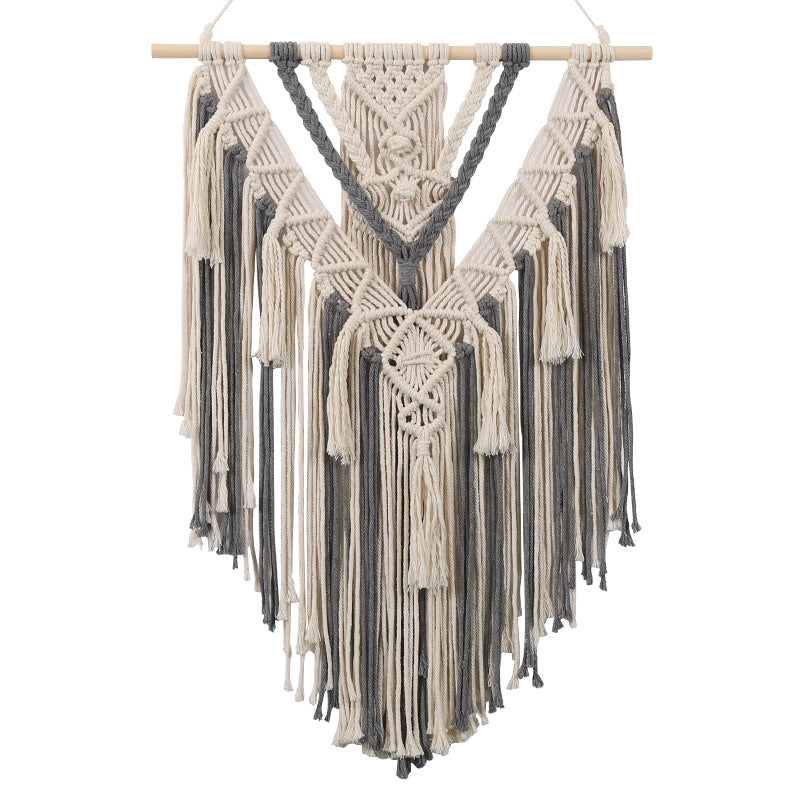 Macrame Wall Hanging with Fringes Stornfield