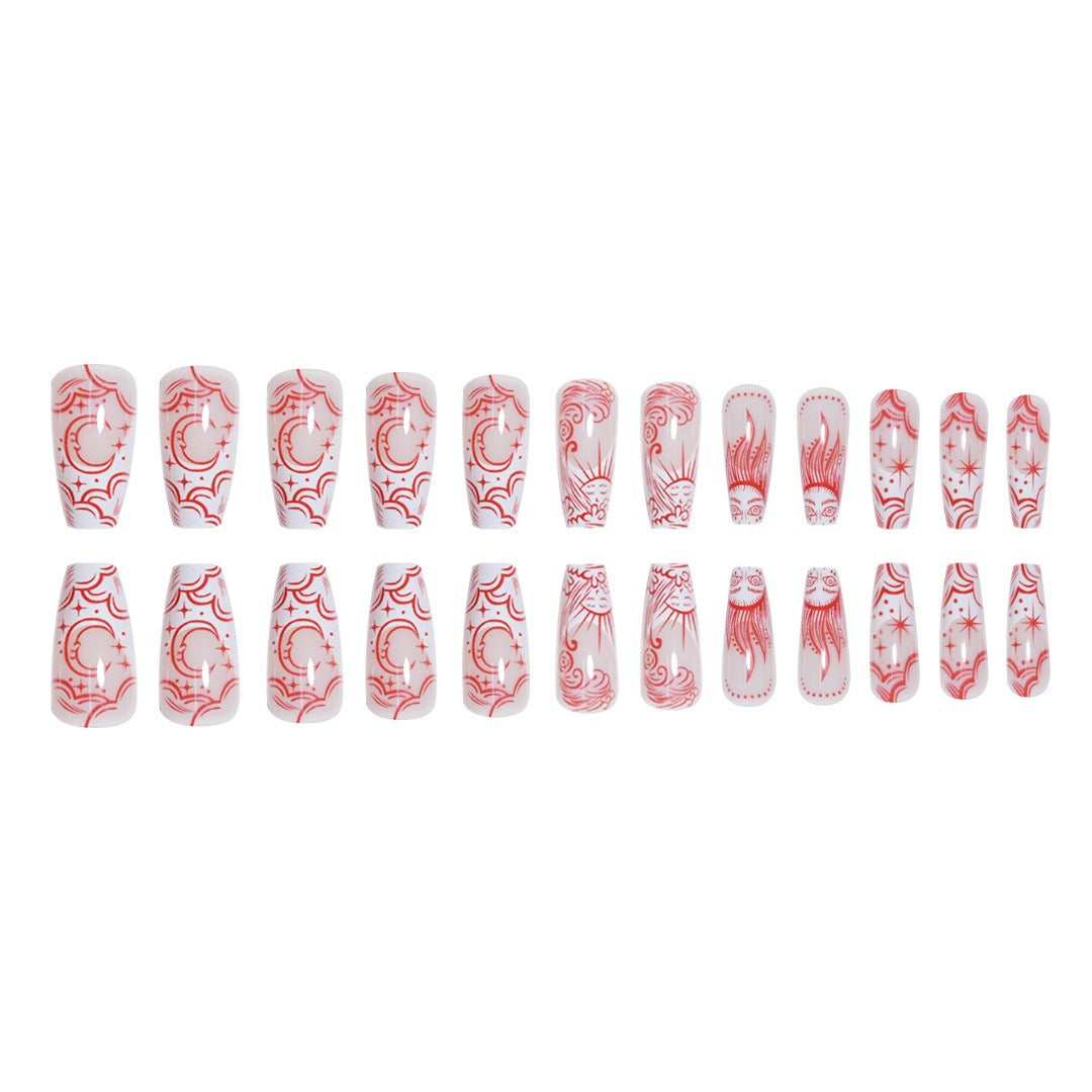 Artistic Long Press-On Nail Enhancements Stornfield