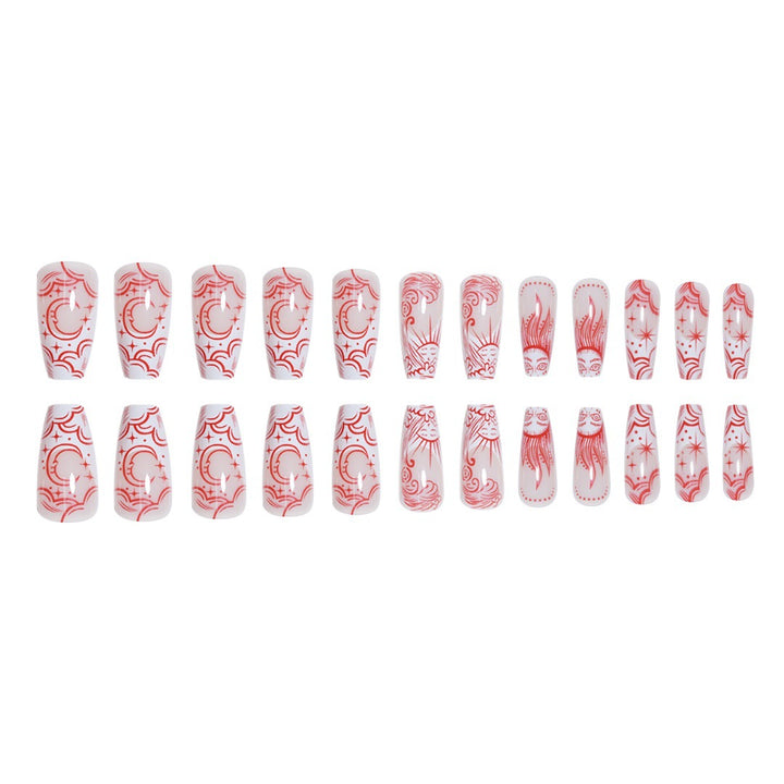Artistic Long Press-On Nail Enhancements Stornfield