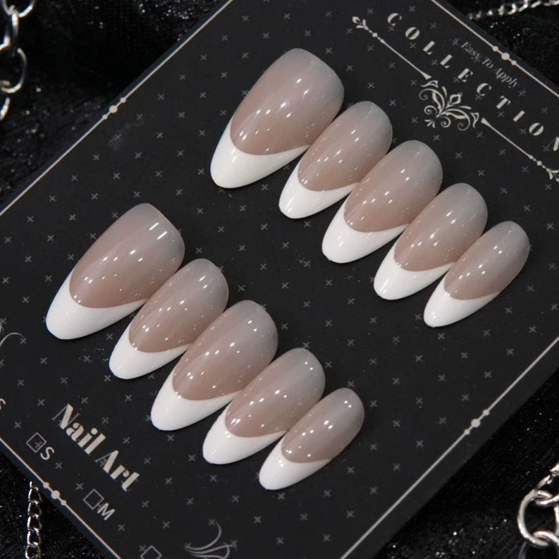 Elegant French Tip Press-On Nails