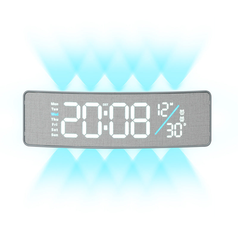 Digital display alarm clock with weekday display and temperature Stornfield