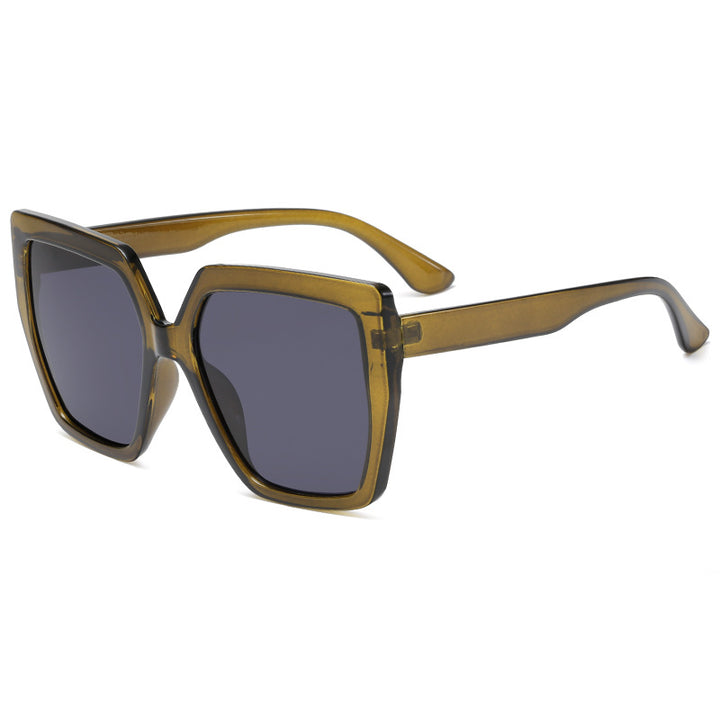 Women’s fashionable transparent sunglasses with square lenses Stornfield