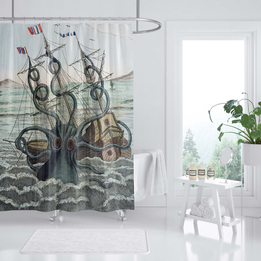 Ocean-Themed Art Shower Curtain Stornfield