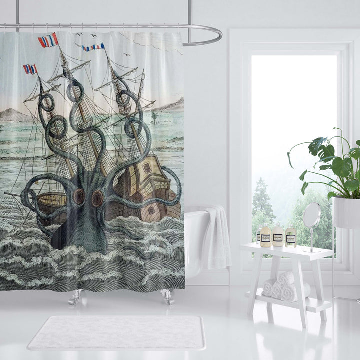 Ocean-Themed Art Shower Curtain Stornfield