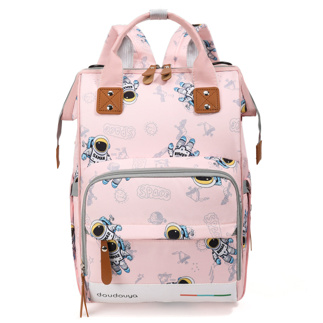 Cartoon-Themed Multi-Compartment Backpack Stornfield