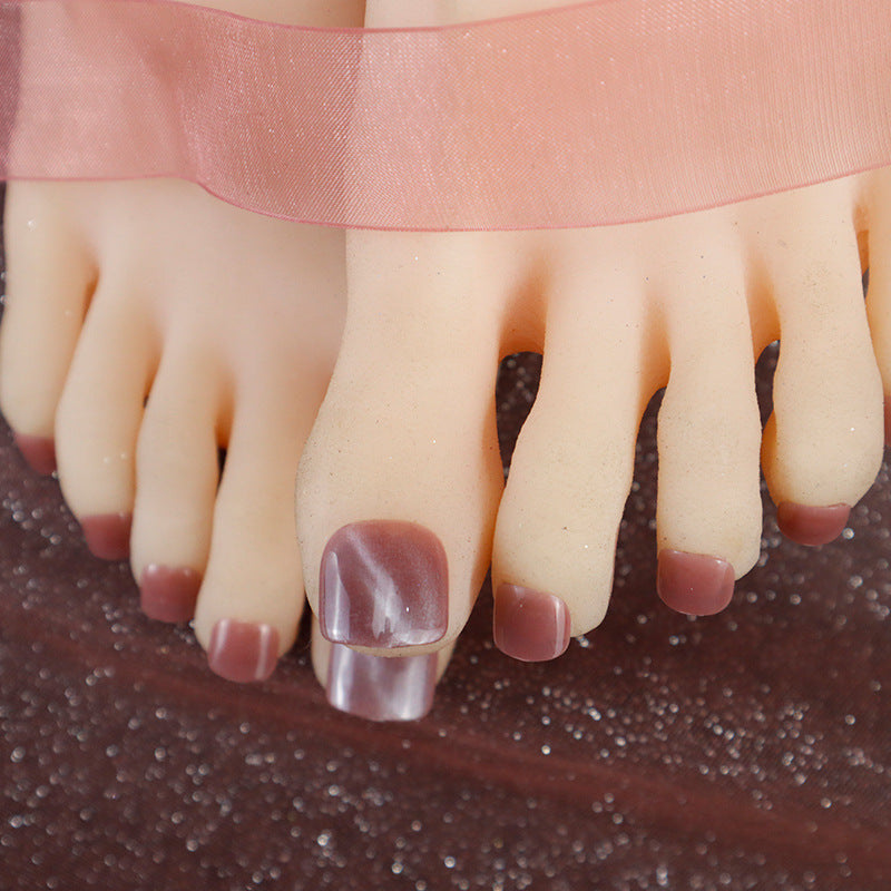 Press-On Toenail Art Set with Elegant Gloss Finish Stornfield