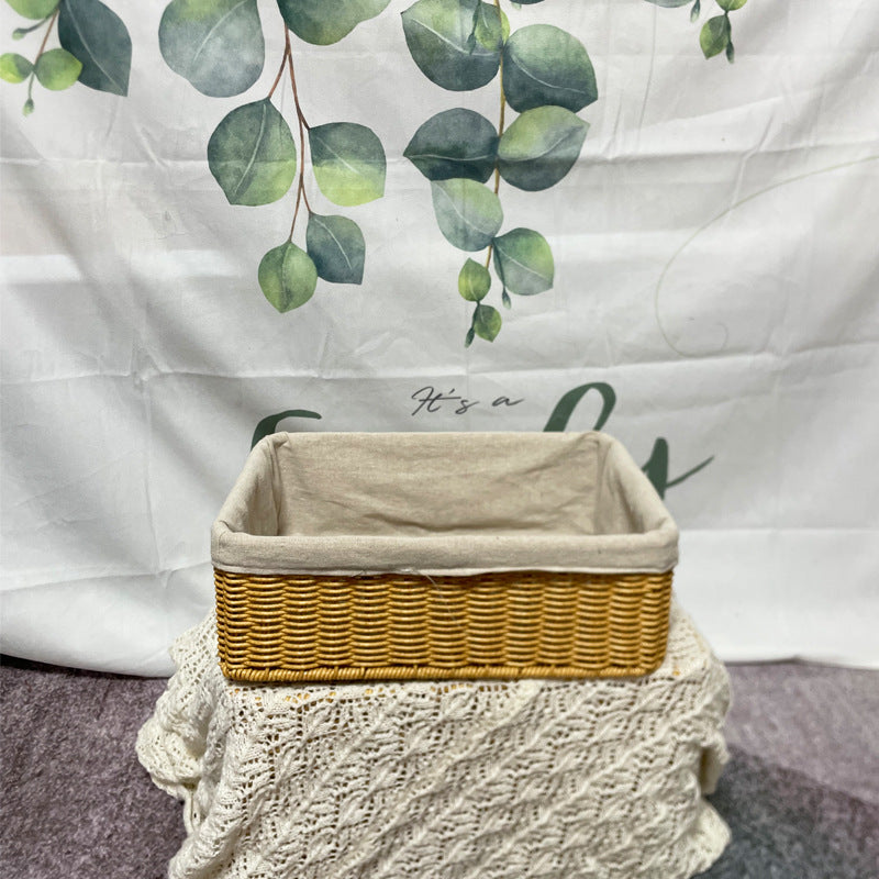 Handcrafted Rectangular Storage Basket Stornfield