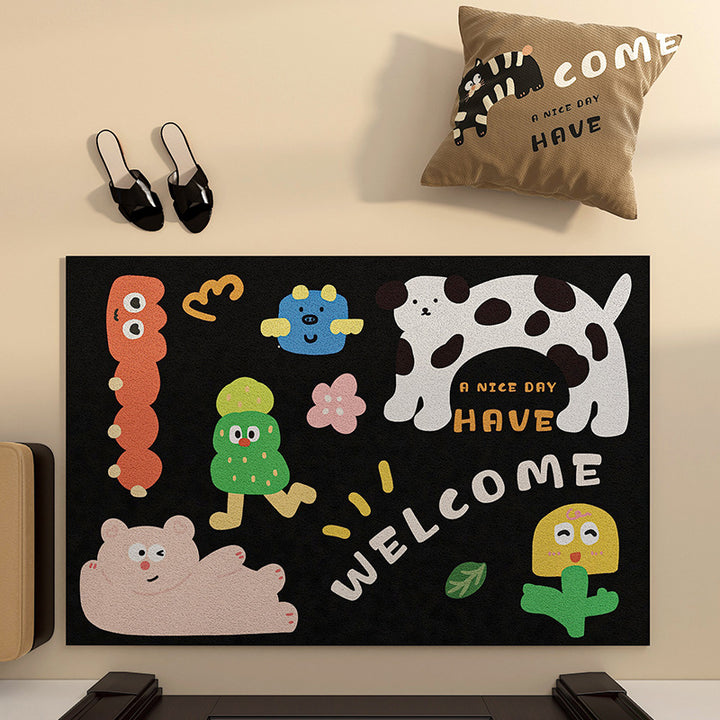Playful Animal-Themed Bath Mat