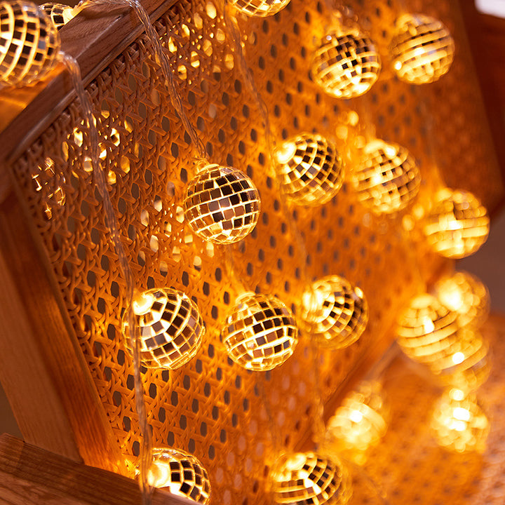 Decorative fairy lights with disco ball design Stornfield