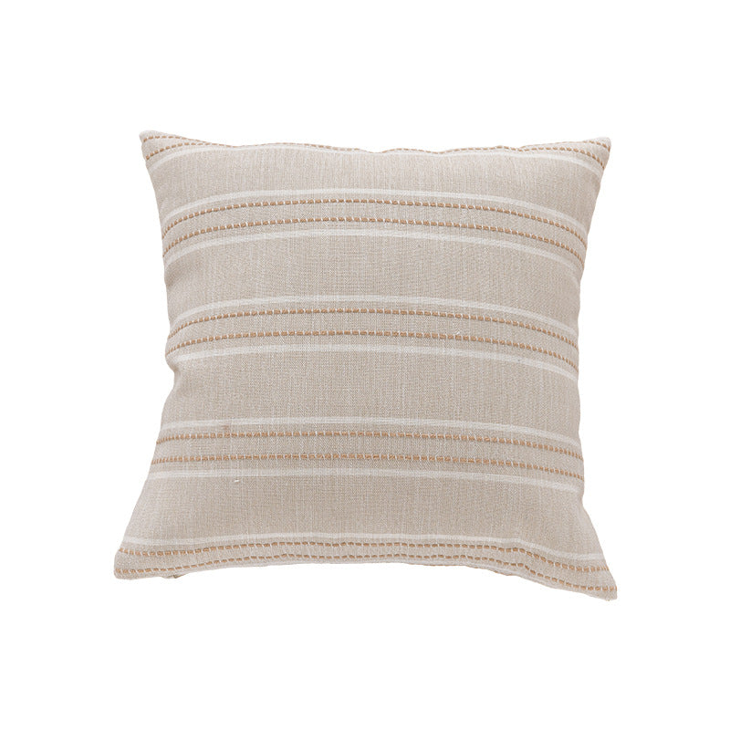 Soft Structured Stripe Decorative Cushion