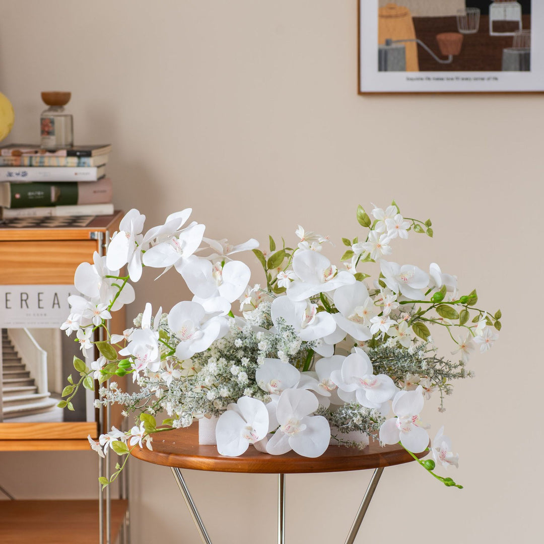 Lifelike Orchid Floral Centerpiece