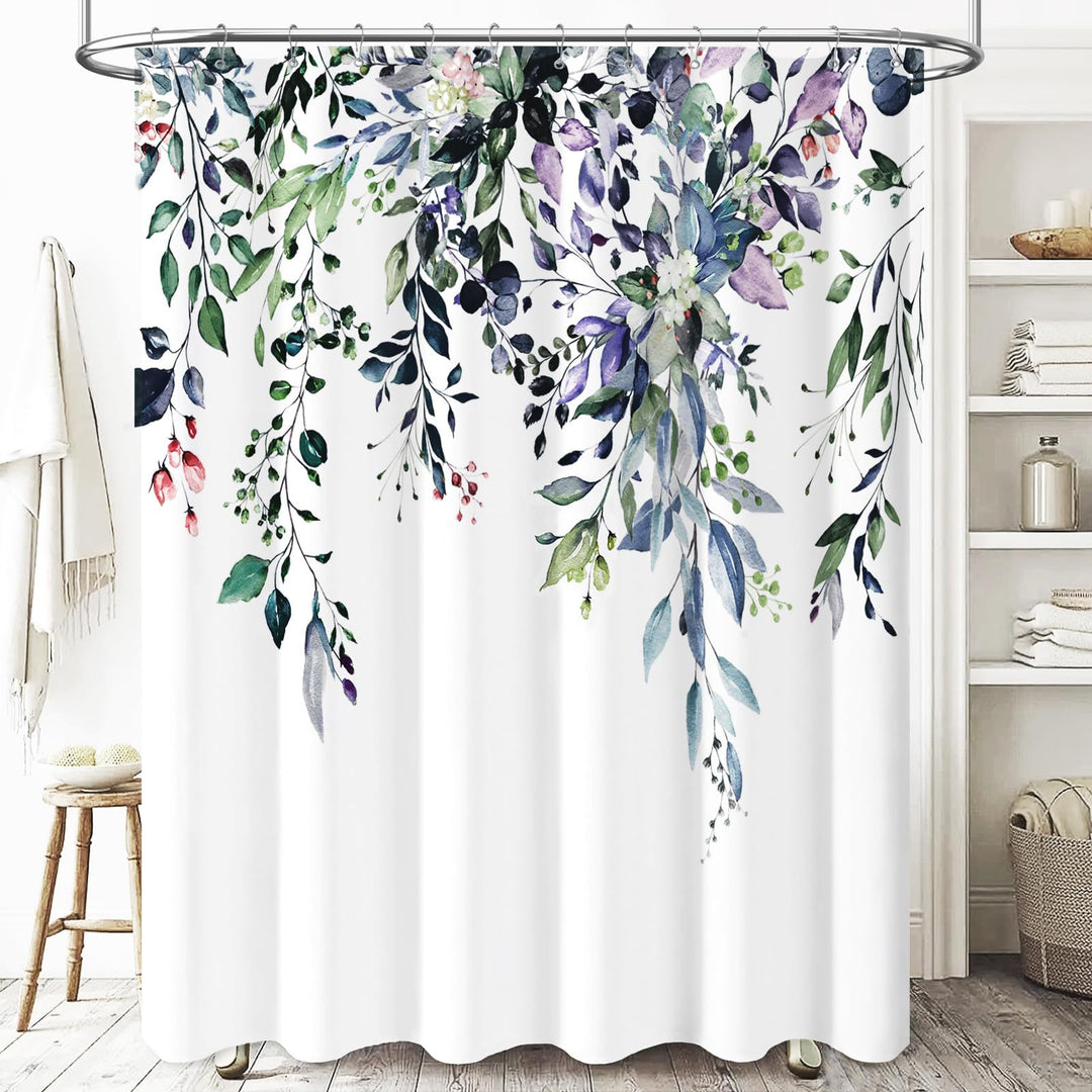 Floral Watercolor Shower Curtain Stornfield