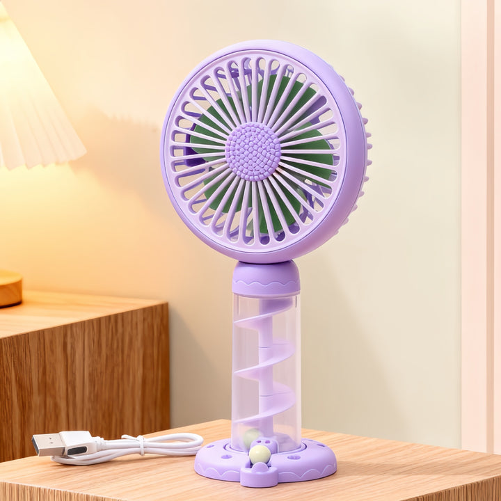 Ladies Portable Mini USB Fan with Creative Spiral Design Stornfield