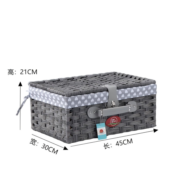 Ladies Decorative Storage Basket with Removable Fabric Cover Stornfield