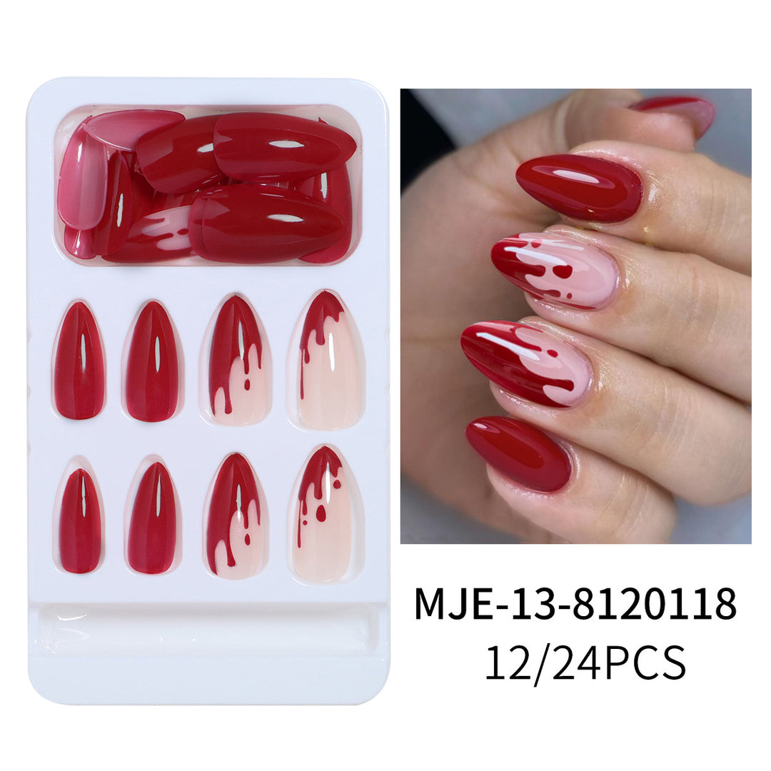 Artistic Abstract Press-On Nail Set Stornfield